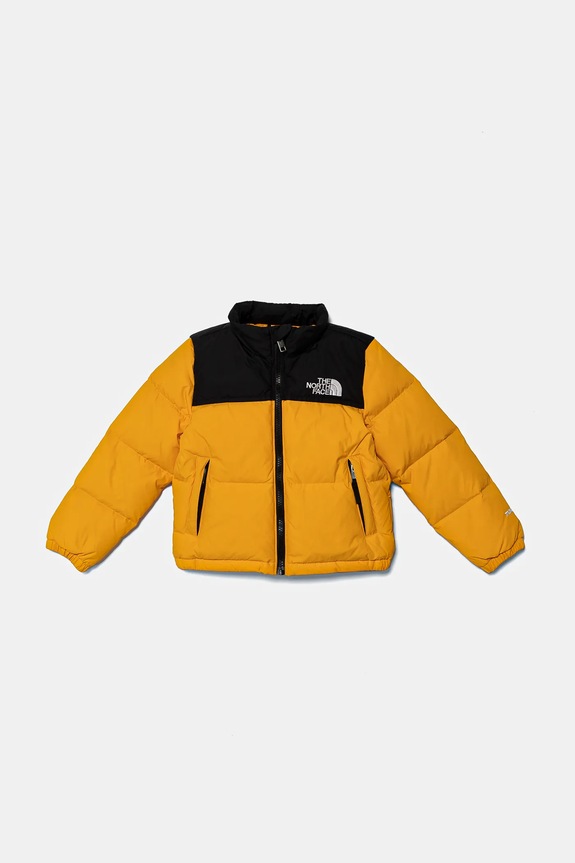 The North Face geaca de puf pentru copii KID 1996 RETRO NUPTSE JACKET cu captuseala galben NF0A82TS56P1
