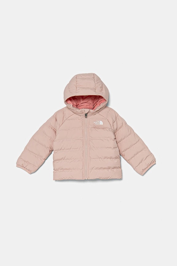The North Face jachetă pentru copii cu două fețe BABREVERSIBLE PERRITO HOODED JACKET NF0A88W3LK61 roz AW24