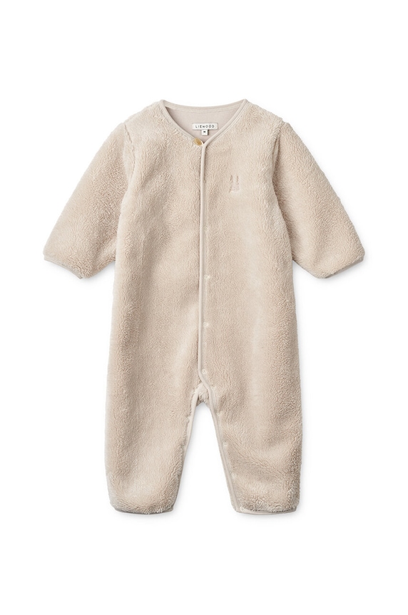 Бебешки гащеризон Liewood Bailey Baby Pile Jumpsuit LW19189 бежов AW25