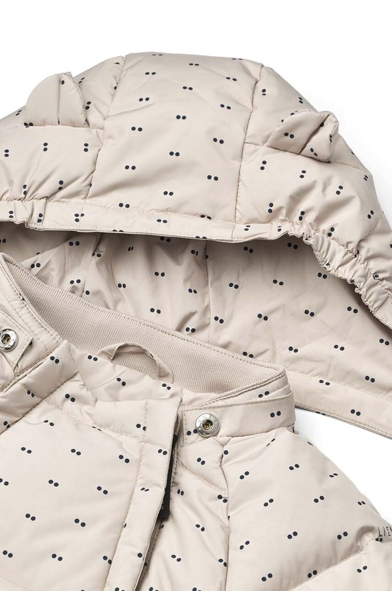 Liewood kombinezon zimowy niemowlęcy Sylvie Baby Snowsuit szary LW19403