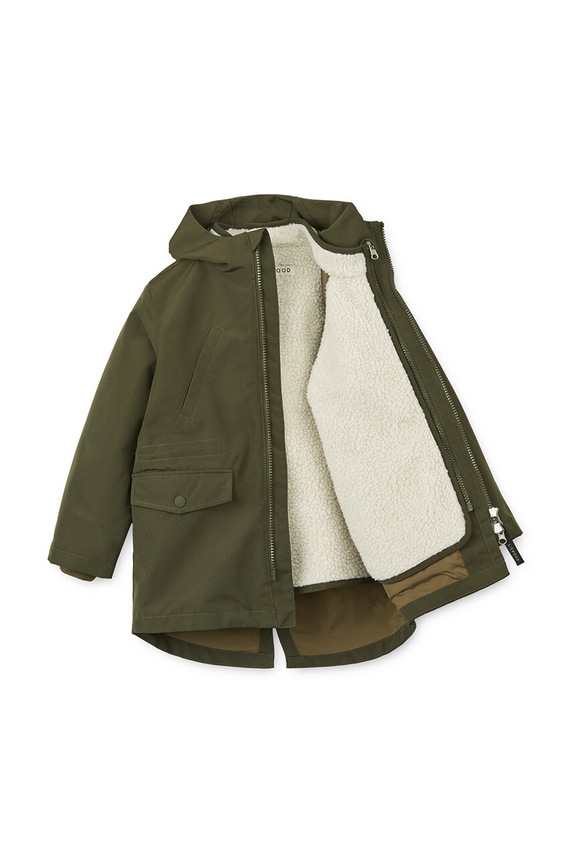 Детская куртка Liewood Timber 2 in 1 Jacket зелёный LW19438