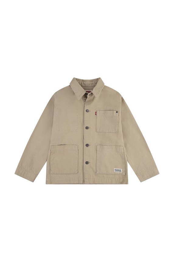 Dětská bunda Levi's CHORE JACKET nezateplené béžová 9EL239