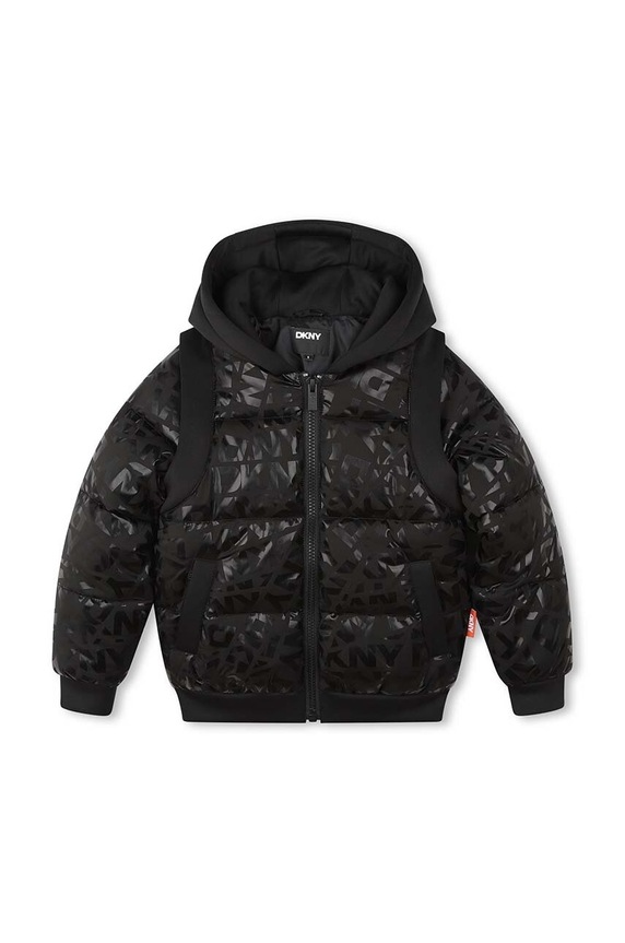 Dječja jakna Dkny D60200.162.174 crna AW24