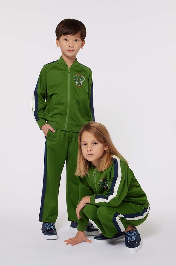 Detská mikina Kenzo Kids zelená K60701.86.108