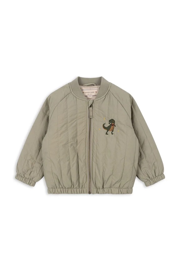 Детско яке бомбър Konges Sløjd JUNO BOMBER JACKET KS102002 зелен AW24