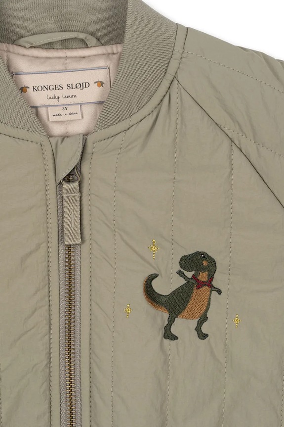 Детско яке бомбър Konges Sløjd JUNO BOMBER JACKET KS102002 зелен