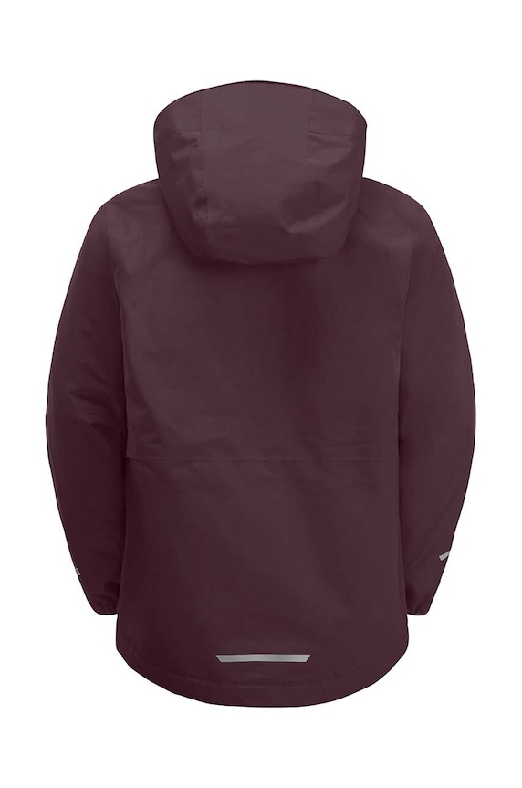 Chlapec Detská lyžiarska bunda Jack Wolfskin 1607982.92.152 burgundské
