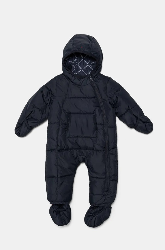 Бебешки гащеризон Tommy Hilfiger с изолация тъмносин KN0KN01908.9BYH