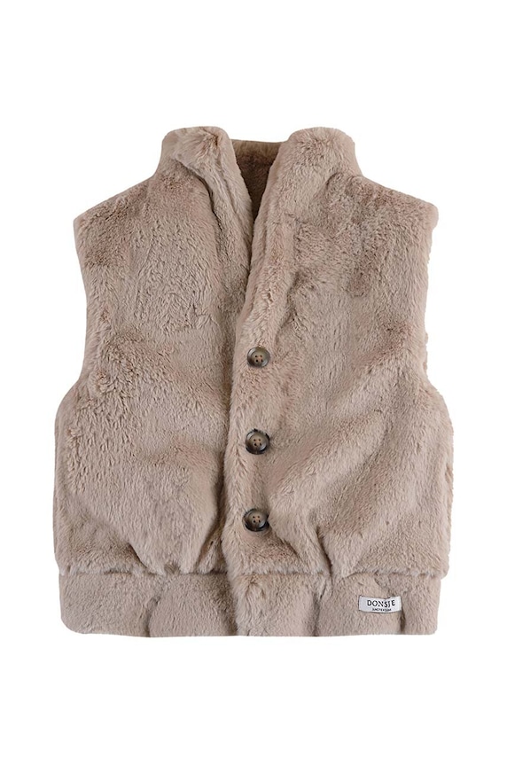 Dětská vesta Donsje Juline Bodywarmer 4087200. béžová AW24