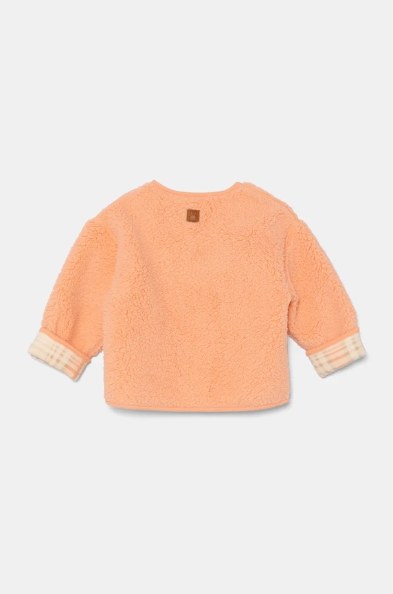 United Colors of Benetton bluza polarowa niemowlęca 3EKNA501G.K.W.Seasonal pomarańczowy AW24
