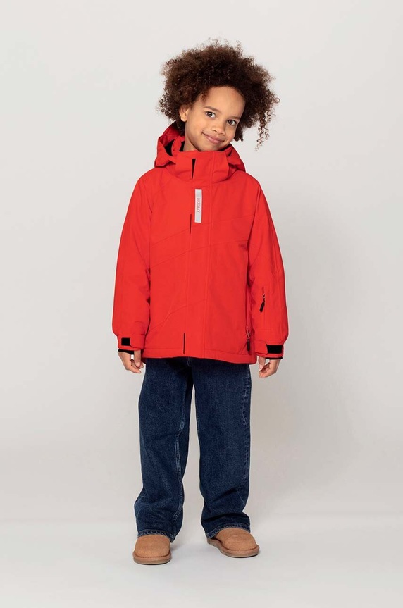 Dětská lyžařská bunda Gosoaky CURIOUS CAT s podšívkou oranžová 242.9.1.729