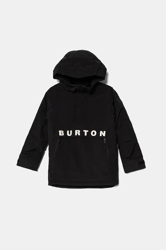 Detská lyžiarska bunda Burton FROSTNER jemné zateplenie čierna 233641