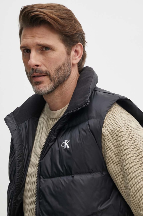 Calvin Klein Jeans bezrękawnik puchowy J30J325901 czarny