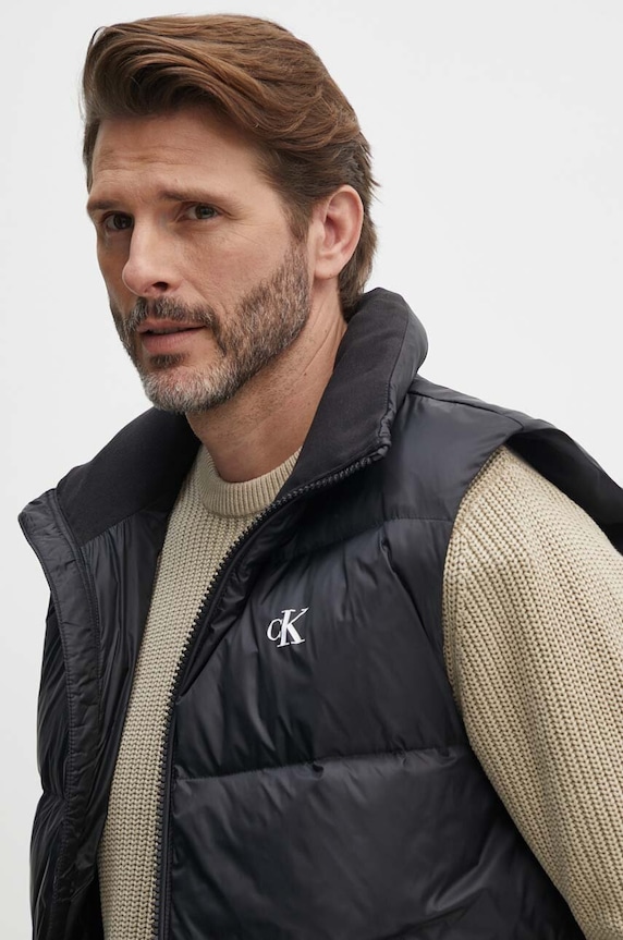 Calvin Klein Jeans bezrękawnik puchowy J30J325901 czarny