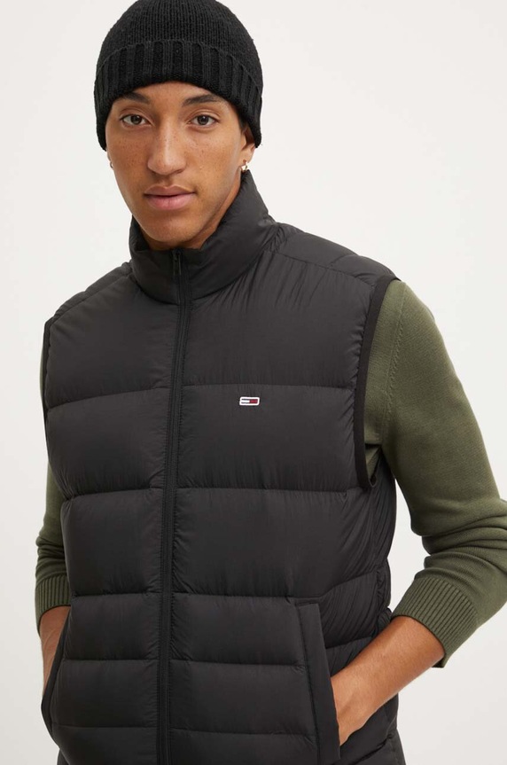 Tommy Jeans bezrękawnik puchowy czarny DM0DM18896