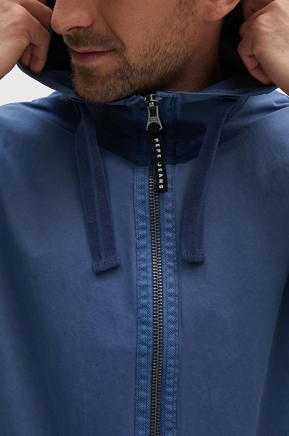 Βαμβακερό σακάκι Pepe Jeans TOD PM402990 μπλε