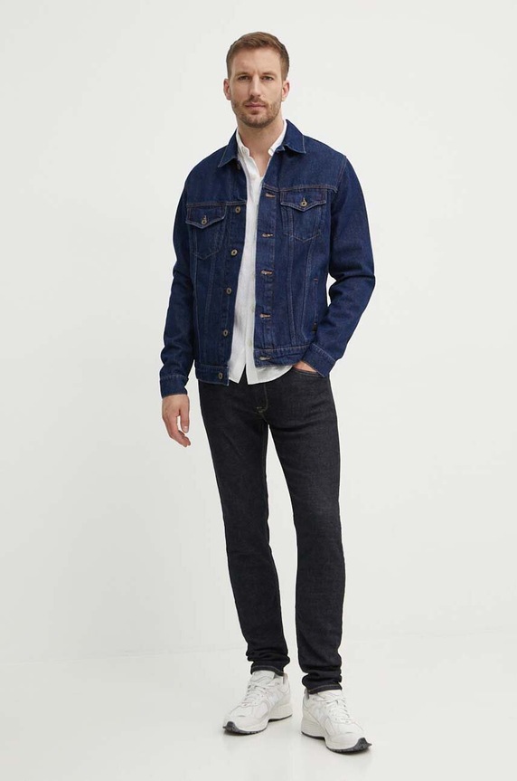 Pepe Jeans kurtka jeansowa REGULAR JACKET PM402715CU4 granatowy AW24