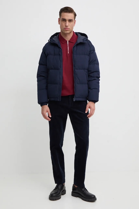 Péřová bunda United Colors of Benetton 2JF8UN05E námořnická modř AW25