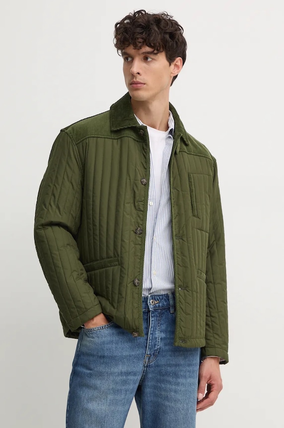 Яке United Colors of Benetton лека изолация зелен 215XUN058