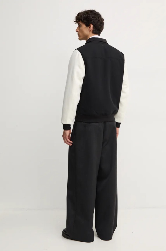 Odjeća Bomber jakna s primjesom vune United Colors of Benetton 2NDHUN05K crna