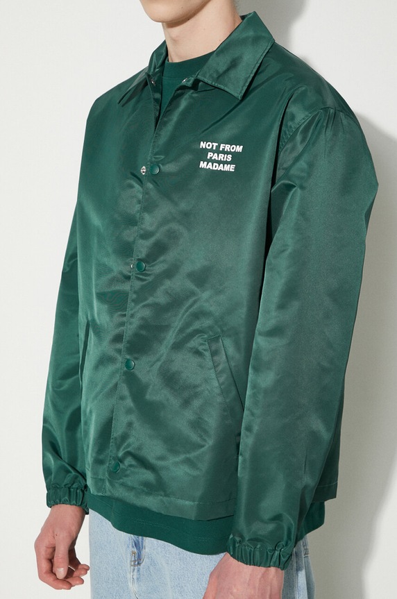 Bunda Drôle de Monsieur La Veste Slogan PERM.JT183.PA014.DGN zelená