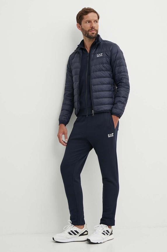 Páperová bunda EA7 Emporio Armani PNGPZ.8NPB23.1562 tmavomodrá AW25