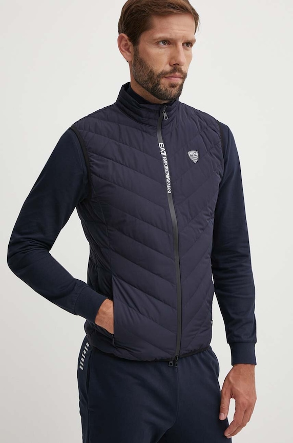 Пухова безрукавка EA7 Emporio Armani темно-синій PNE1Z.8NPQ02.1562