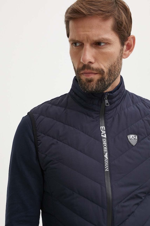 Пухова безрукавка EA7 Emporio Armani PNE1Z.8NPQ02.1562 темно-синій