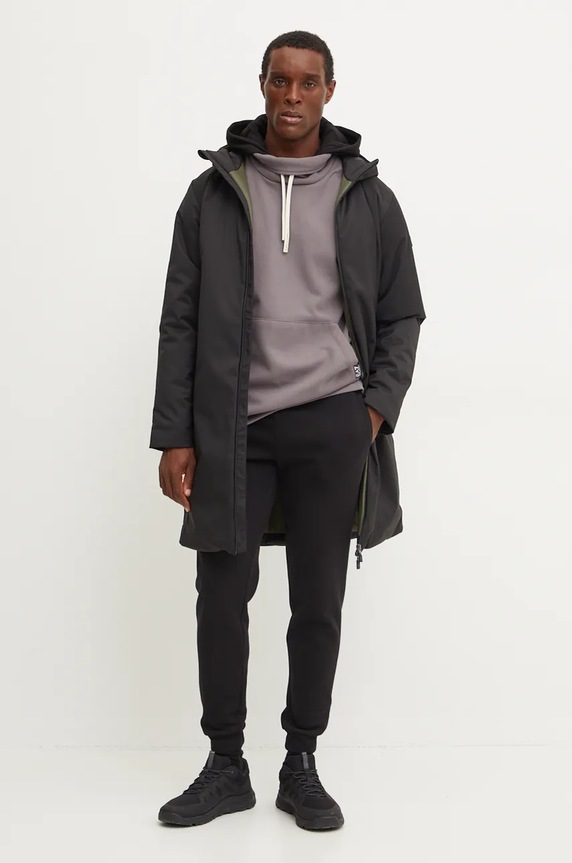 EA7 Emporio Armani rövid kabát PNEDZ.6DPK01.1200 fekete AW24