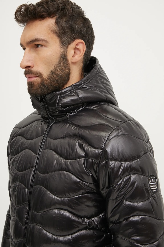 Спортивная куртка EA7 Emporio Armani с капюшоном чёрный PNHTZ.6DPB47.1200
