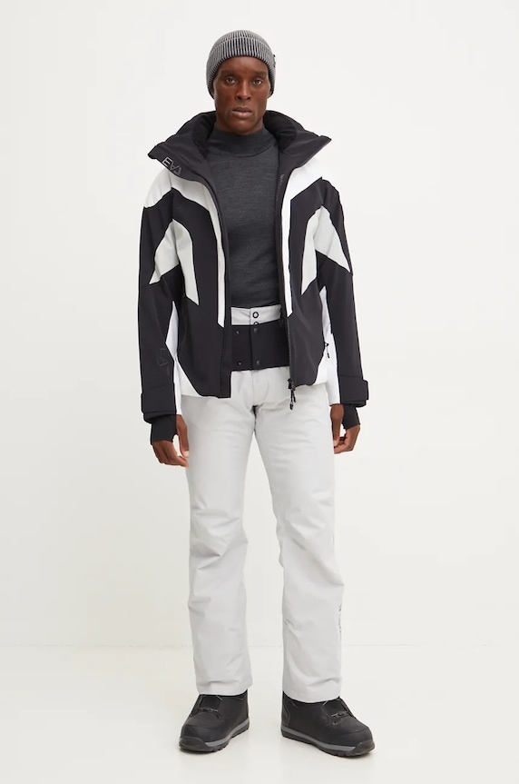 EA7 Emporio Armani kurtka narciarska Cortina Colorblock Toray PN44Z.6DPG11.1200 biały AW24