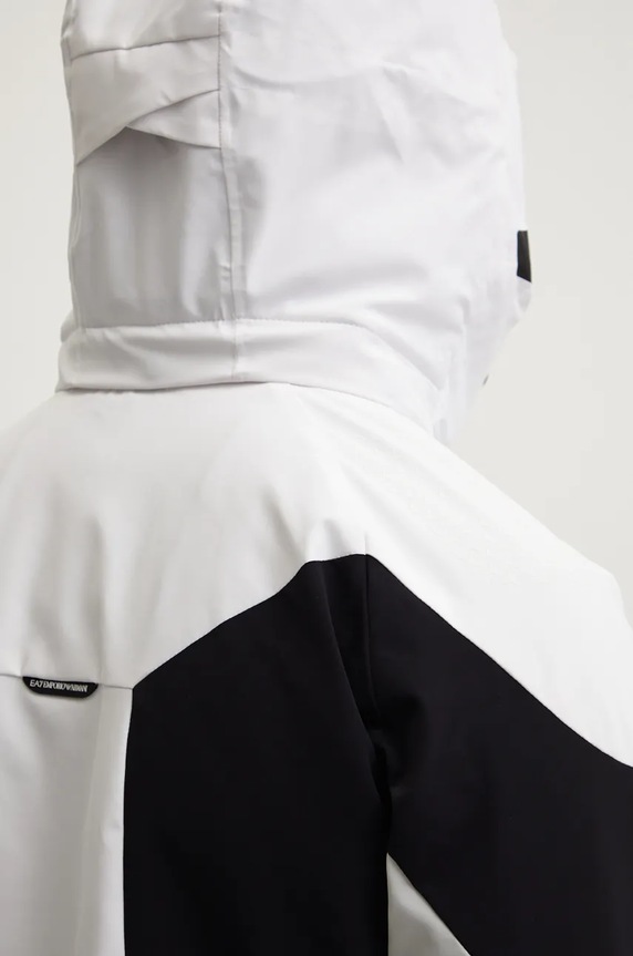 EA7 Emporio Armani kurtka narciarska Cortina Colorblock Toray PN44Z.6DPG11.1200 biały