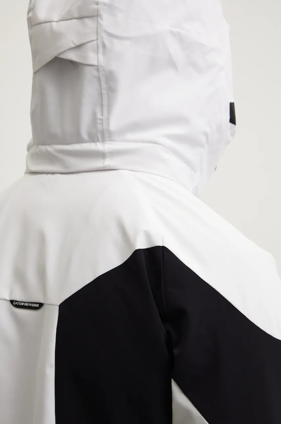 EA7 Emporio Armani kurtka narciarska Cortina Colorblock Toray PN44Z.6DPG11.1200 biały