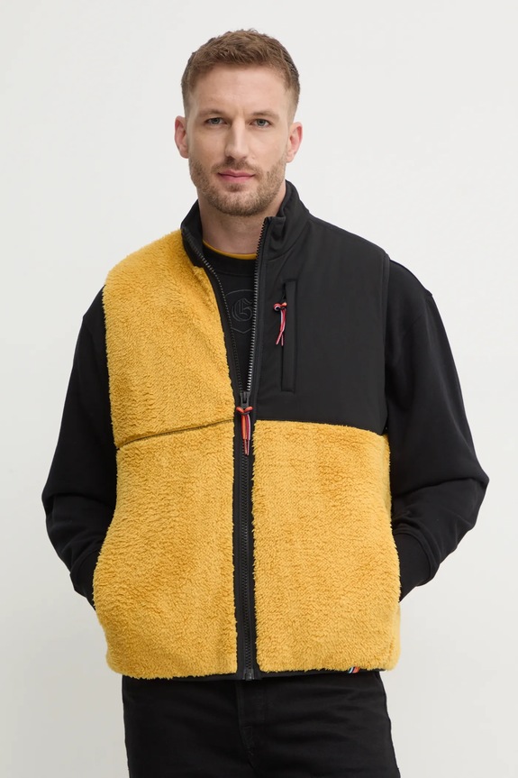 Prsluk United Colors of Benetton bez kapuljače zlatna 2LNEUJ00J