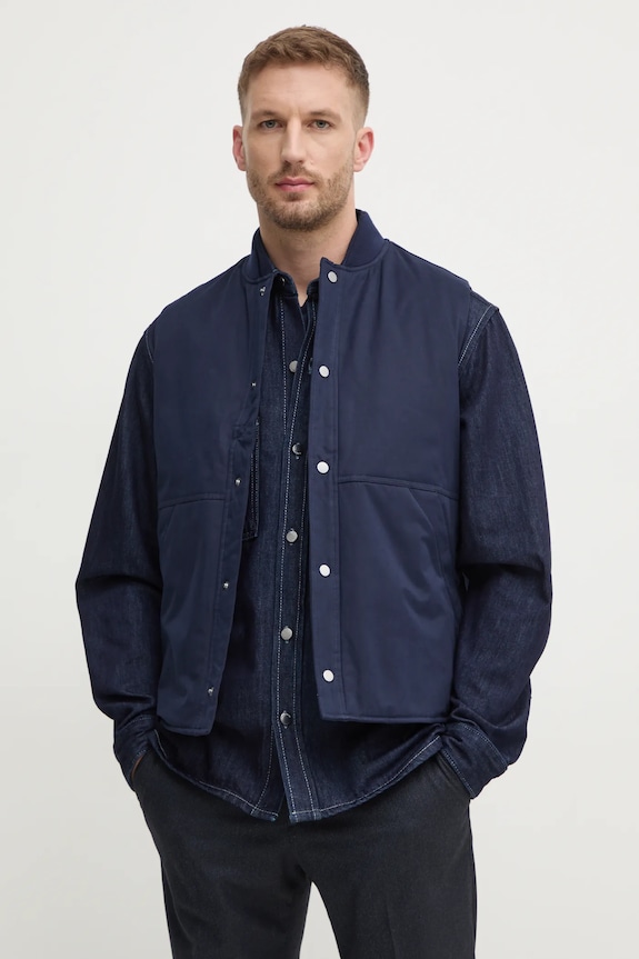 Αμάνικο μπουφάν United Colors of Benetton άλλο σκούρο μπλε 26UWUJ00L