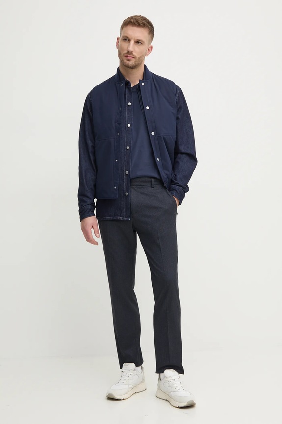 Αμάνικο μπουφάν United Colors of Benetton 26UWUJ00L σκούρο μπλε NC24