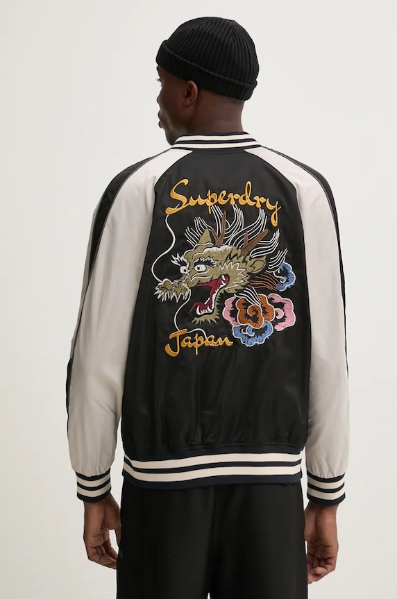 Oblečení Bomber bunda Superdry M5011944A.9KK černá