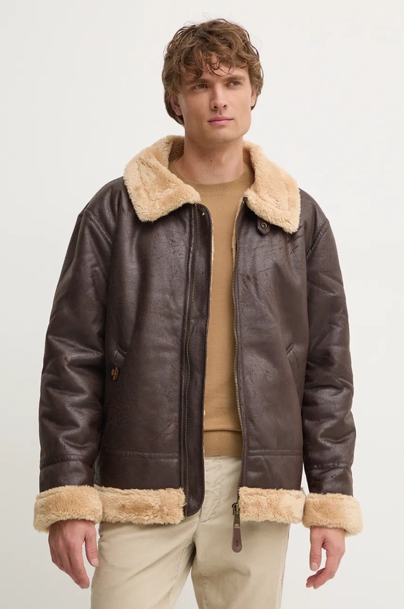 Яке Alpha Industries B3 FL кафяв 143106