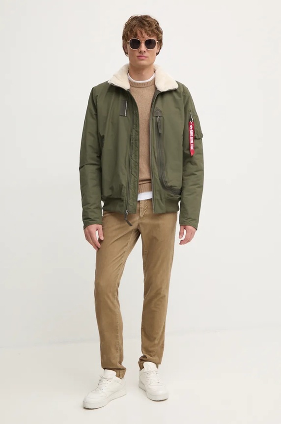 Μπουφάν bomber Alpha Industries 148128 πράσινο AW24