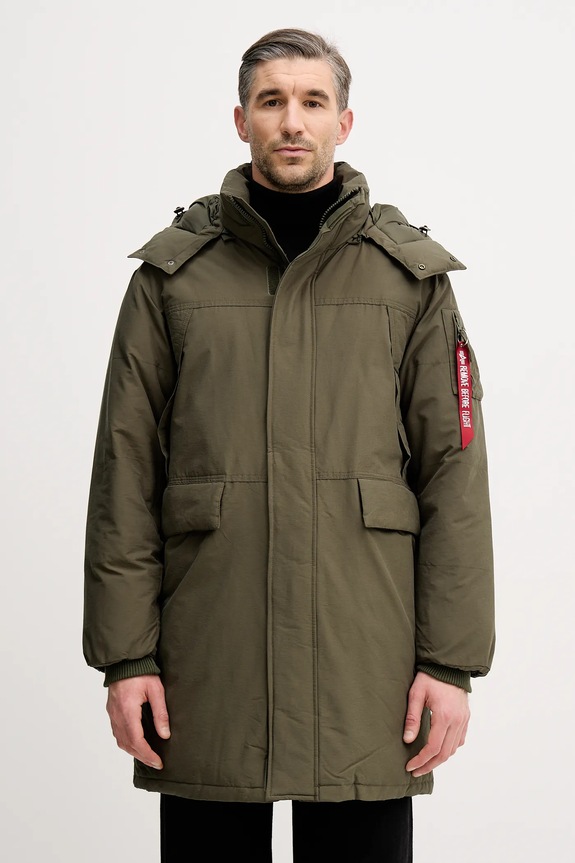 Alpha Industries rövid kabát szigetelt zöld 148124
