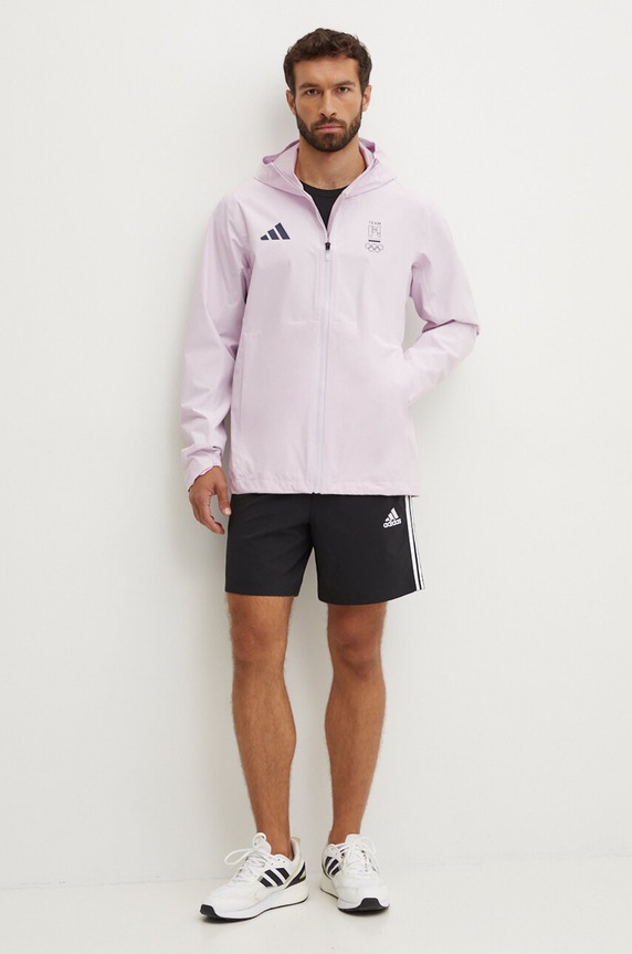 Дождевик adidas Performance Polska JD8022 розовый AW24
