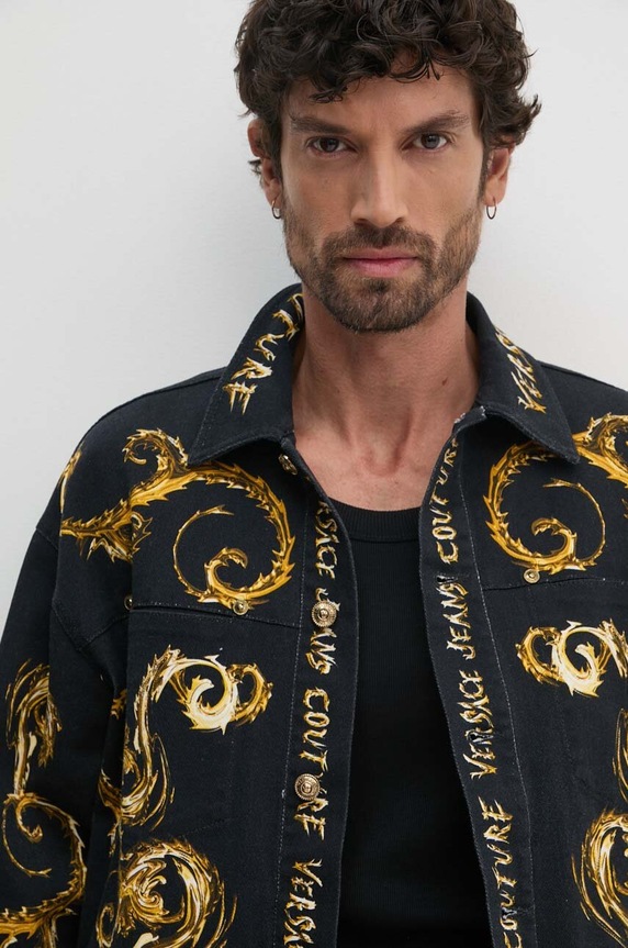 Džínová bunda Versace Jeans Couture černá 77GAS40P.ES125LO1