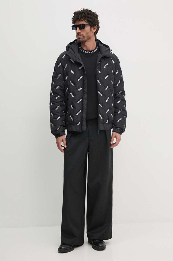 Pernata jakna Versace Jeans Couture 77GAU406.CQD62 crna AW24