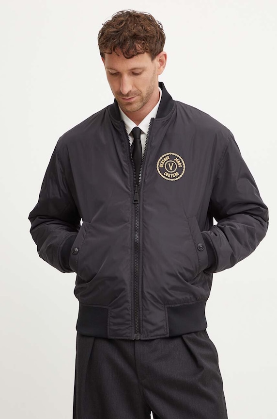 Versace Jeans Couture kifordítható bomber dzseki fekete 77GASD07.CQD54
