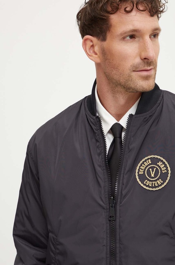 Versace Jeans Couture kifordítható bomber dzseki 77GASD07.CQD54 fekete