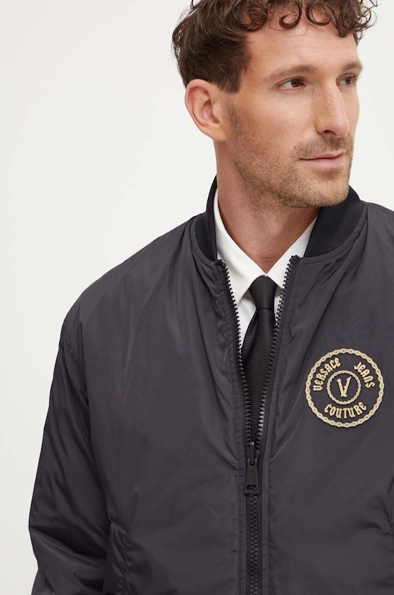 Versace Jeans Couture kifordítható bomber dzseki 77GASD07.CQD54 fekete