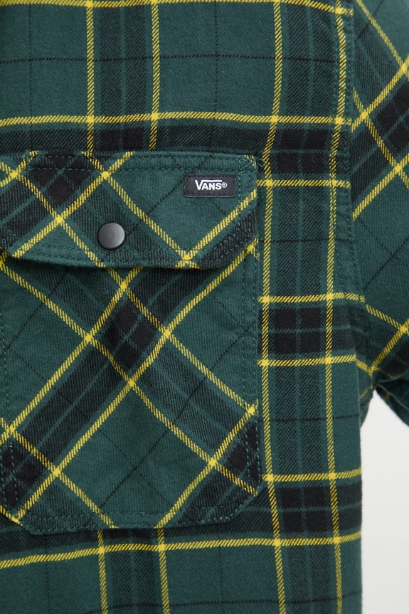 Vans koszula bawełniana VN0A4RZB1MC1 zielony