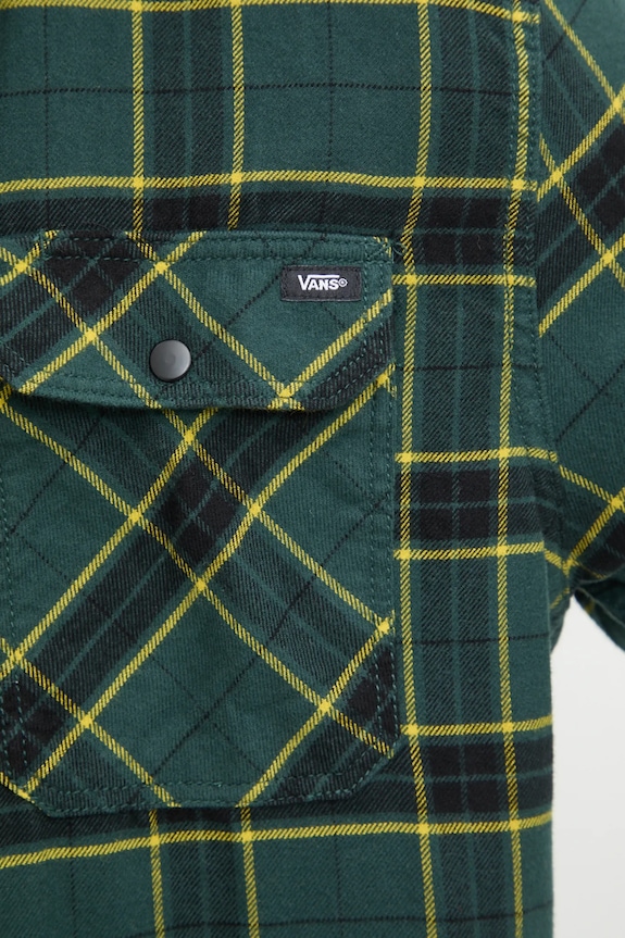 Vans koszula bawełniana VN0A4RZB1MC1 zielony