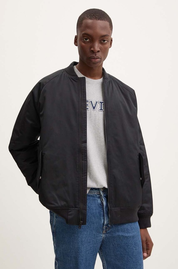 Levi's kurtka bomber bez kaptura czarny A4418