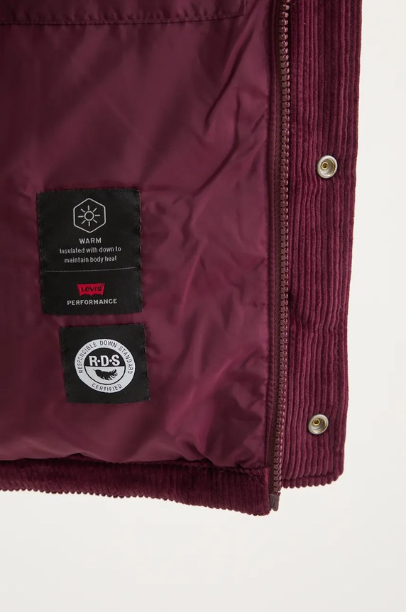 Пухен елек Levi's A8556 бордо